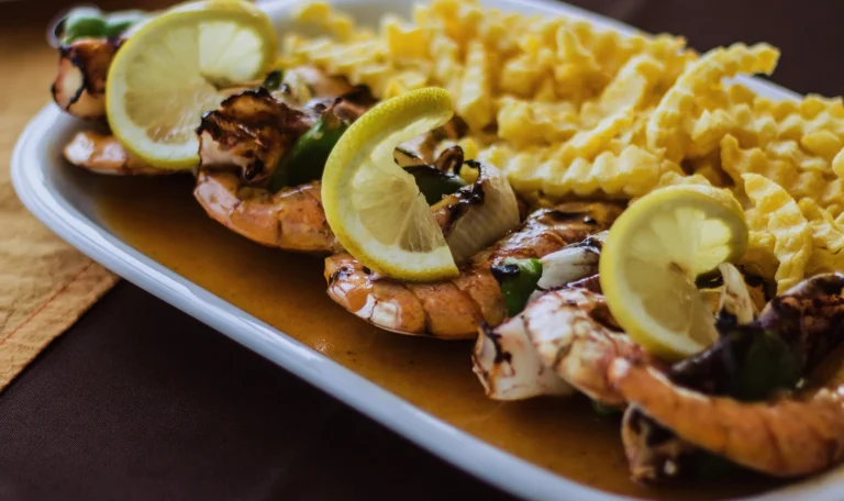Espetadas de Lulas e Gambas